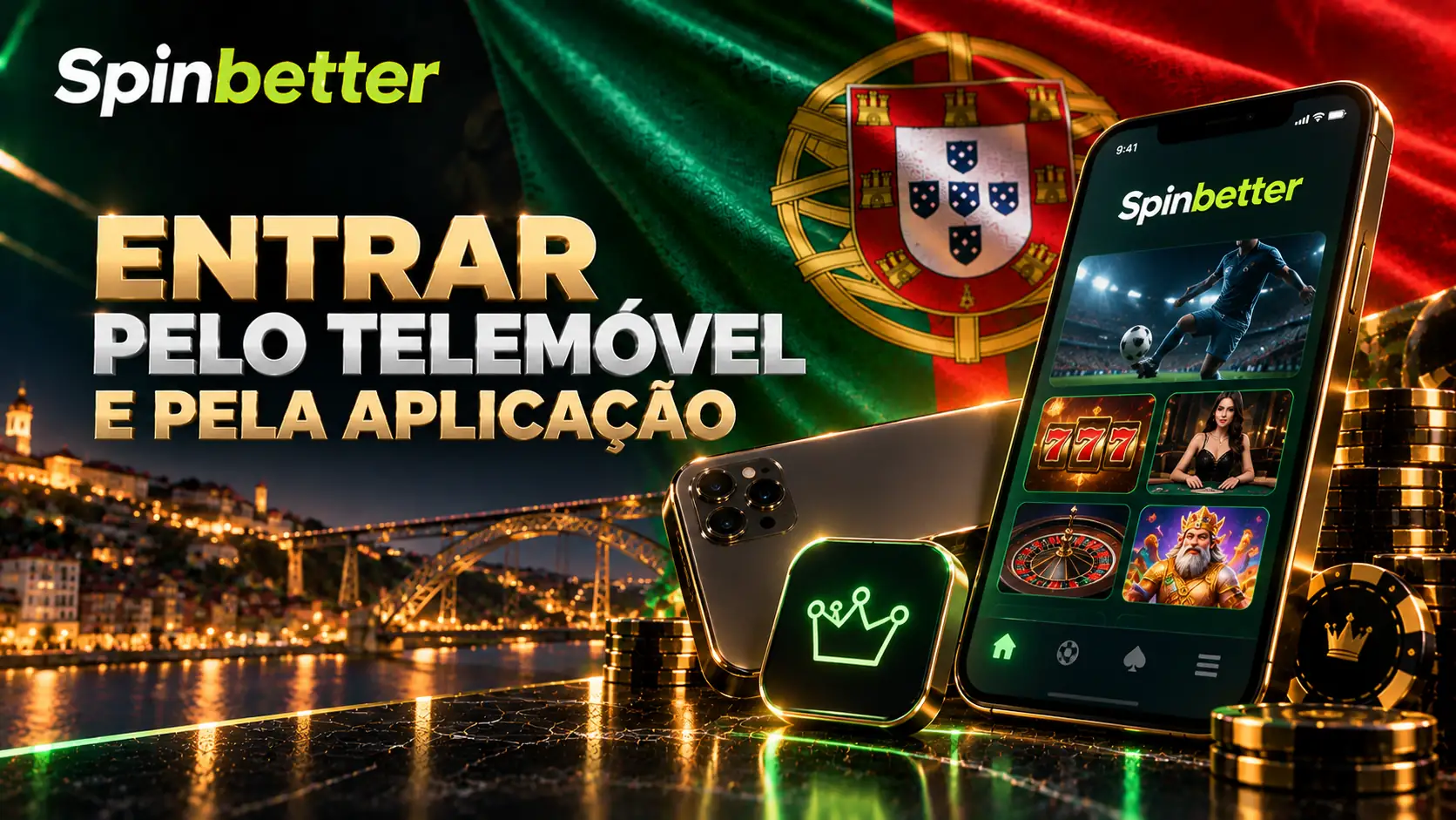 Acesso pelo telemóvel e pela aplicação, com o livro desportivo aberto